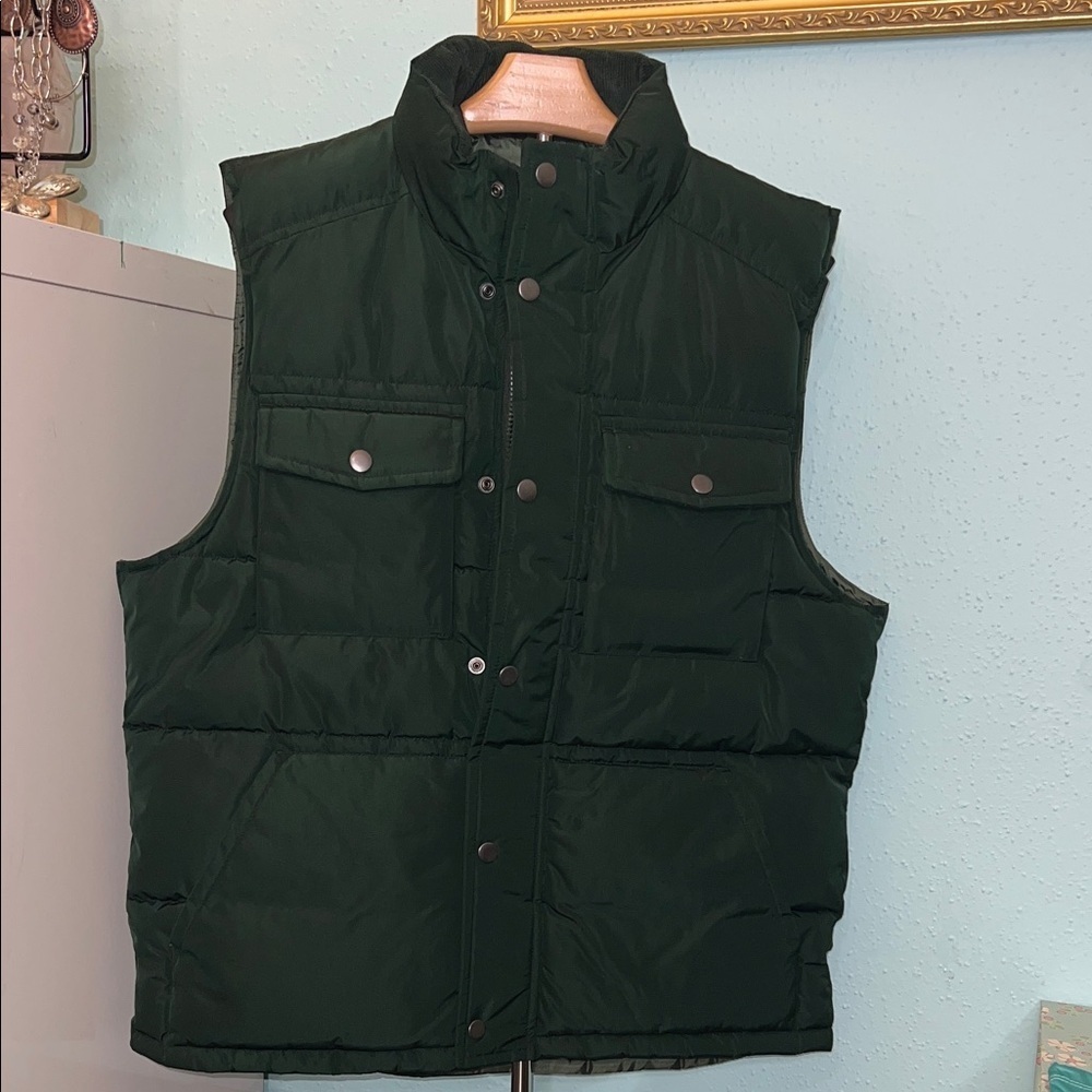 Goodfellow & Co Men's Forest Green Puffer Vest